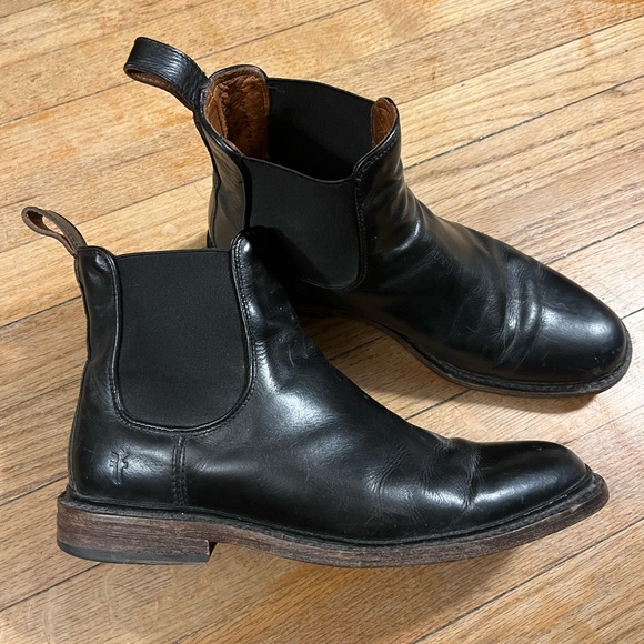 Frye Black Leather Booties - Picture 2 of 8